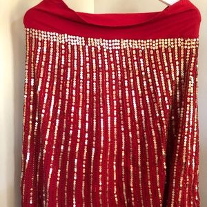 Sequined Long Skirt